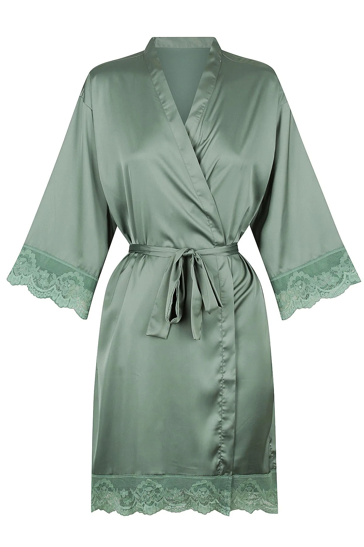 Love Lace Satin Robe