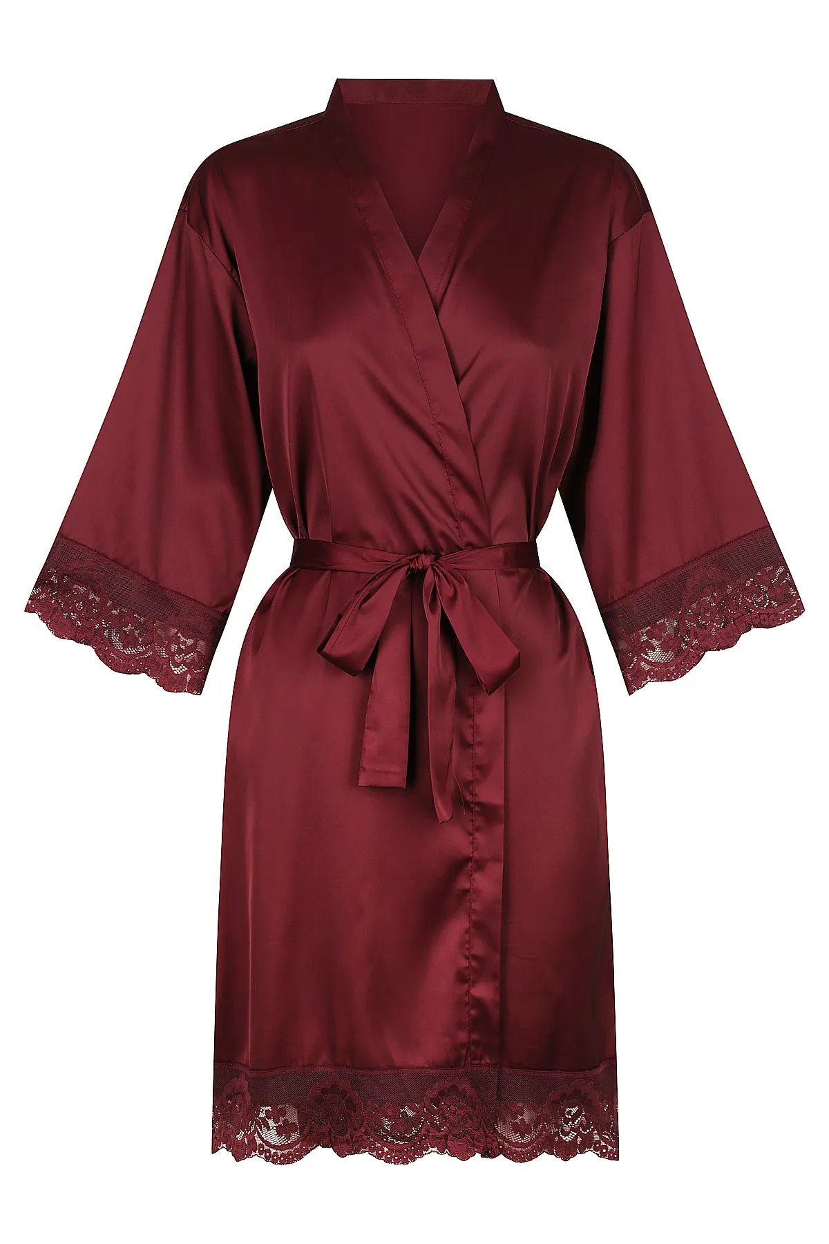 Love Lace Satin Robe