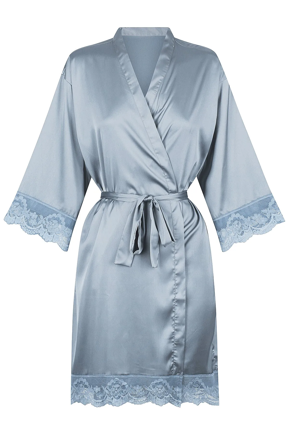 Love Lace Satin Robe