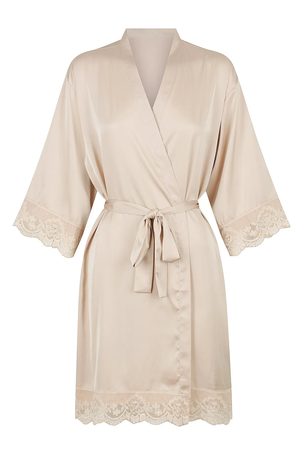 Love Lace Satin Robe