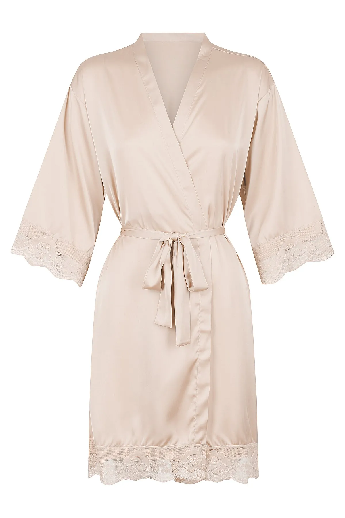 Love Lace Satin Robe