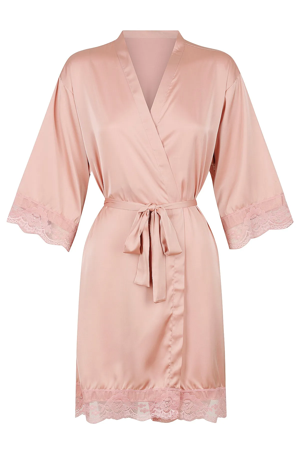 Love Lace Satin Robe