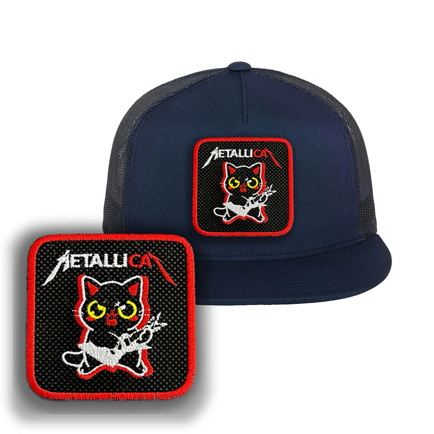 Metalicat Cap Heavy Metal Embroidered Baseball Hat by Forge Bros