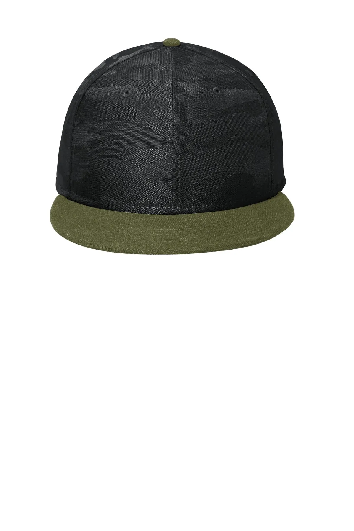 New Era ® Camo Flat Bill Snapback Cap NE407