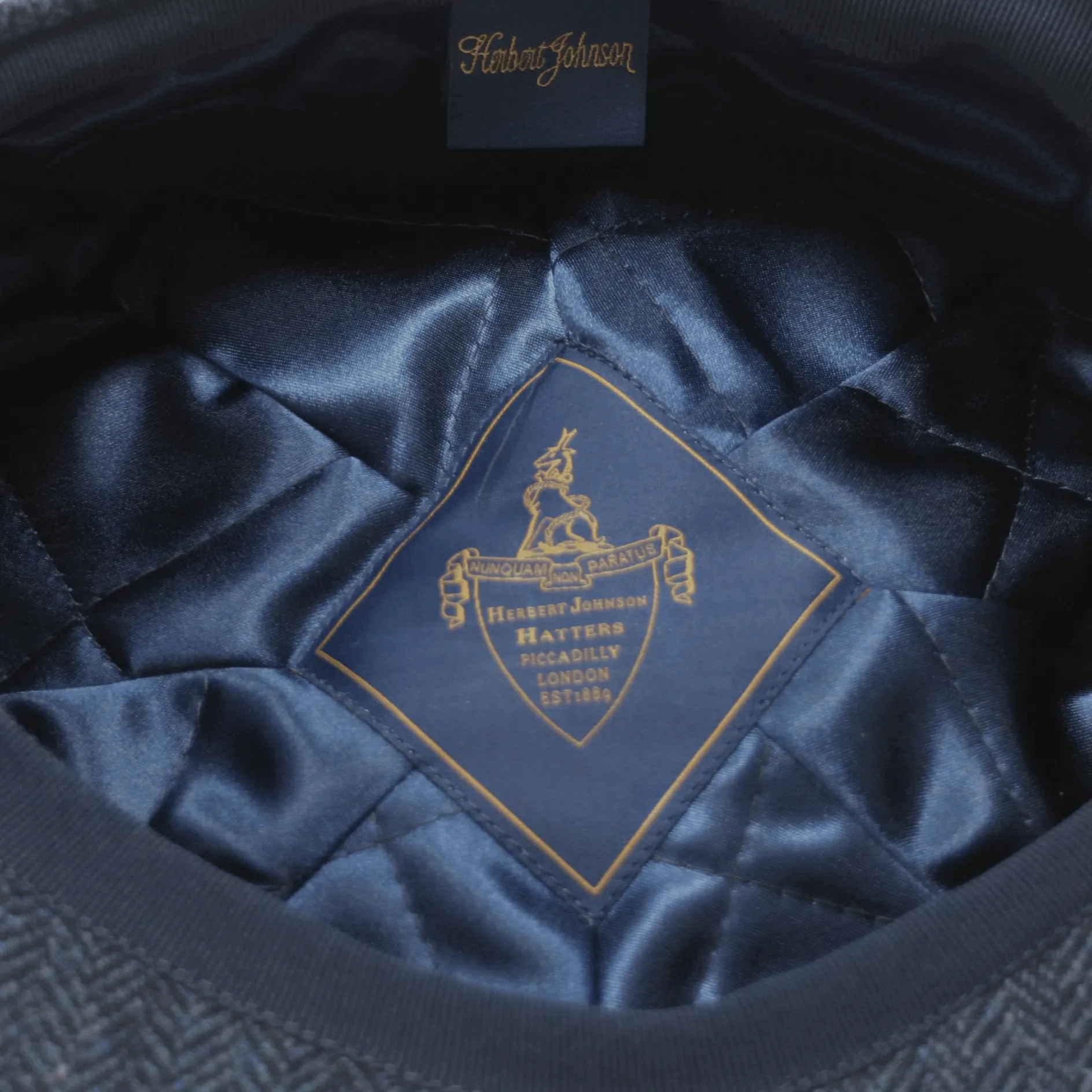 Newsboy Cap - Navy Salt & Pepper