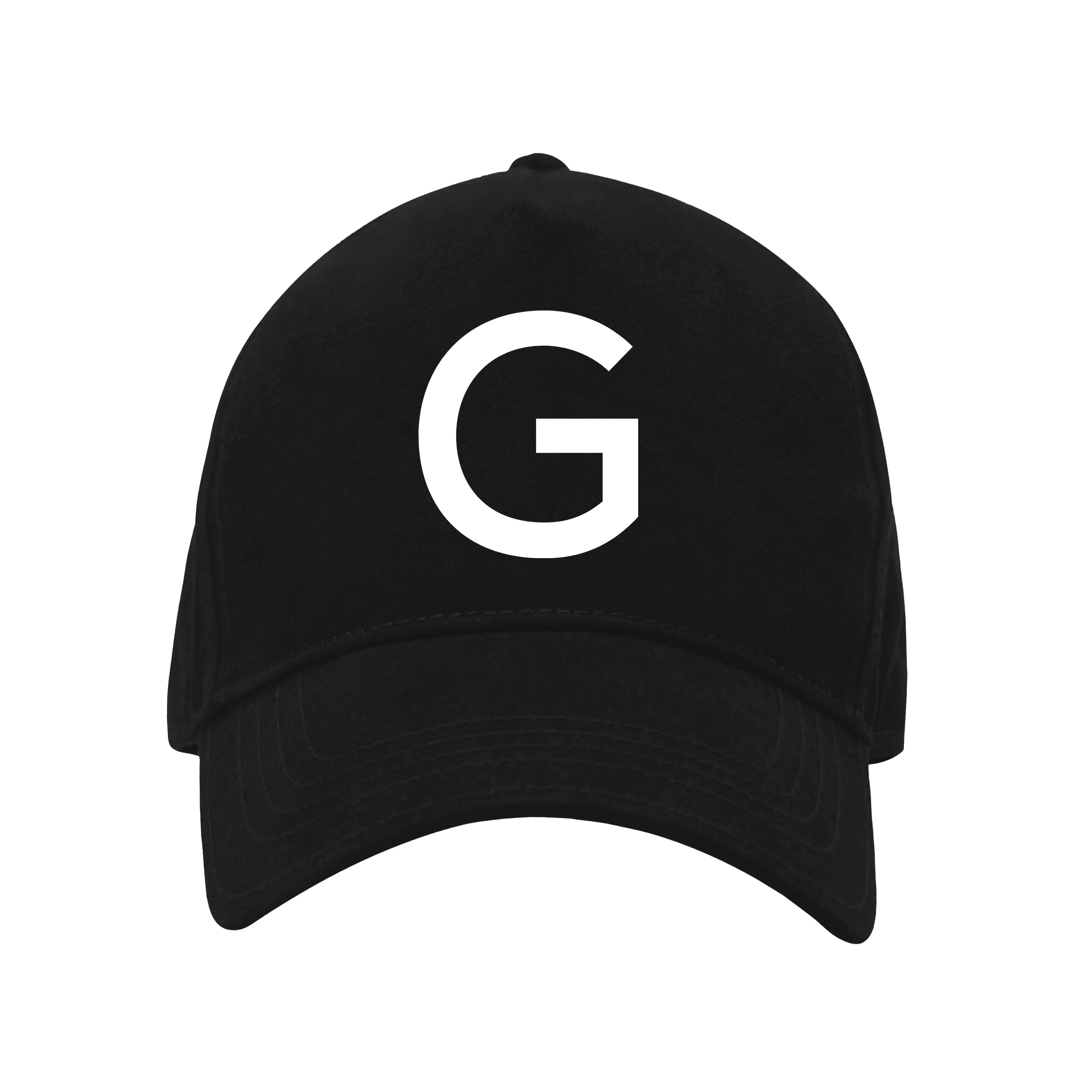 Nutcase Black Cap - Custom Cap with Initials