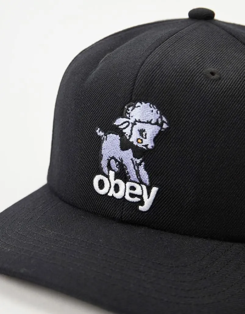 Obey Lamb 6 Panel Classic Snapback Cap - Black