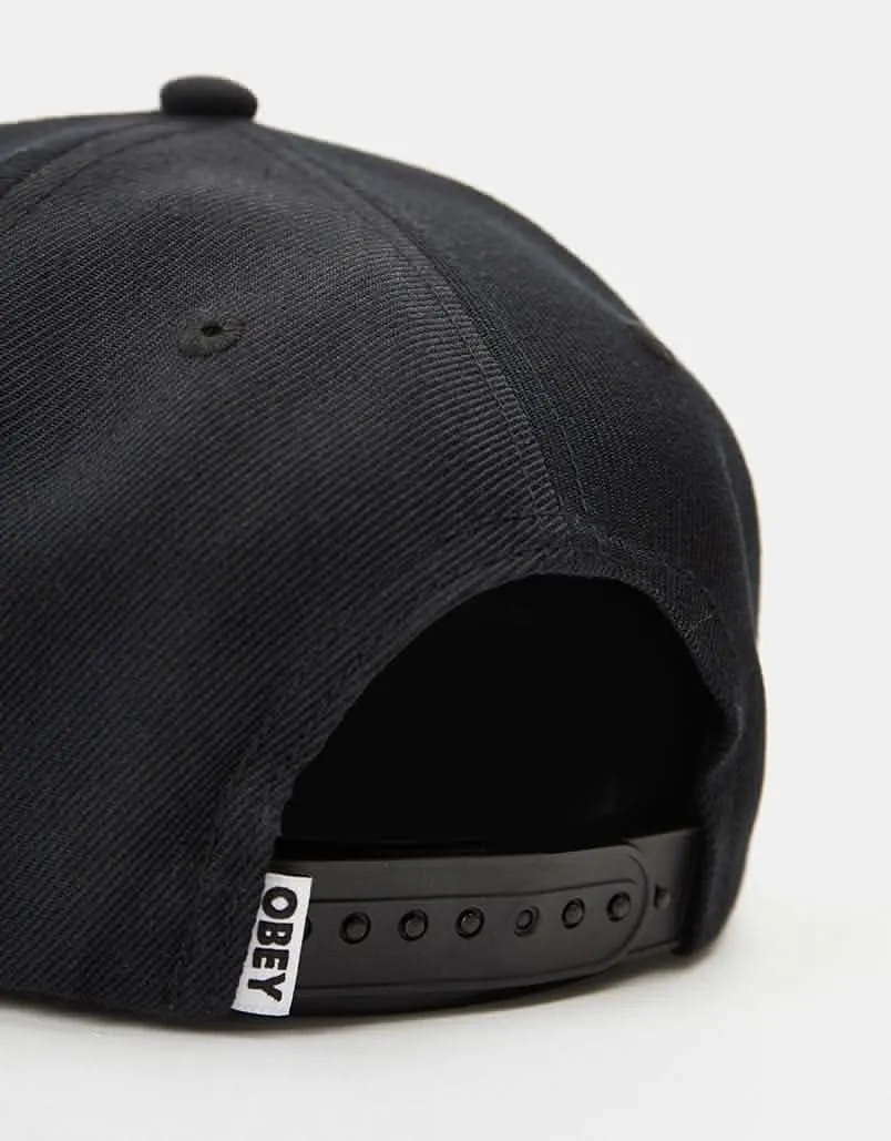 Obey Lamb 6 Panel Classic Snapback Cap - Black