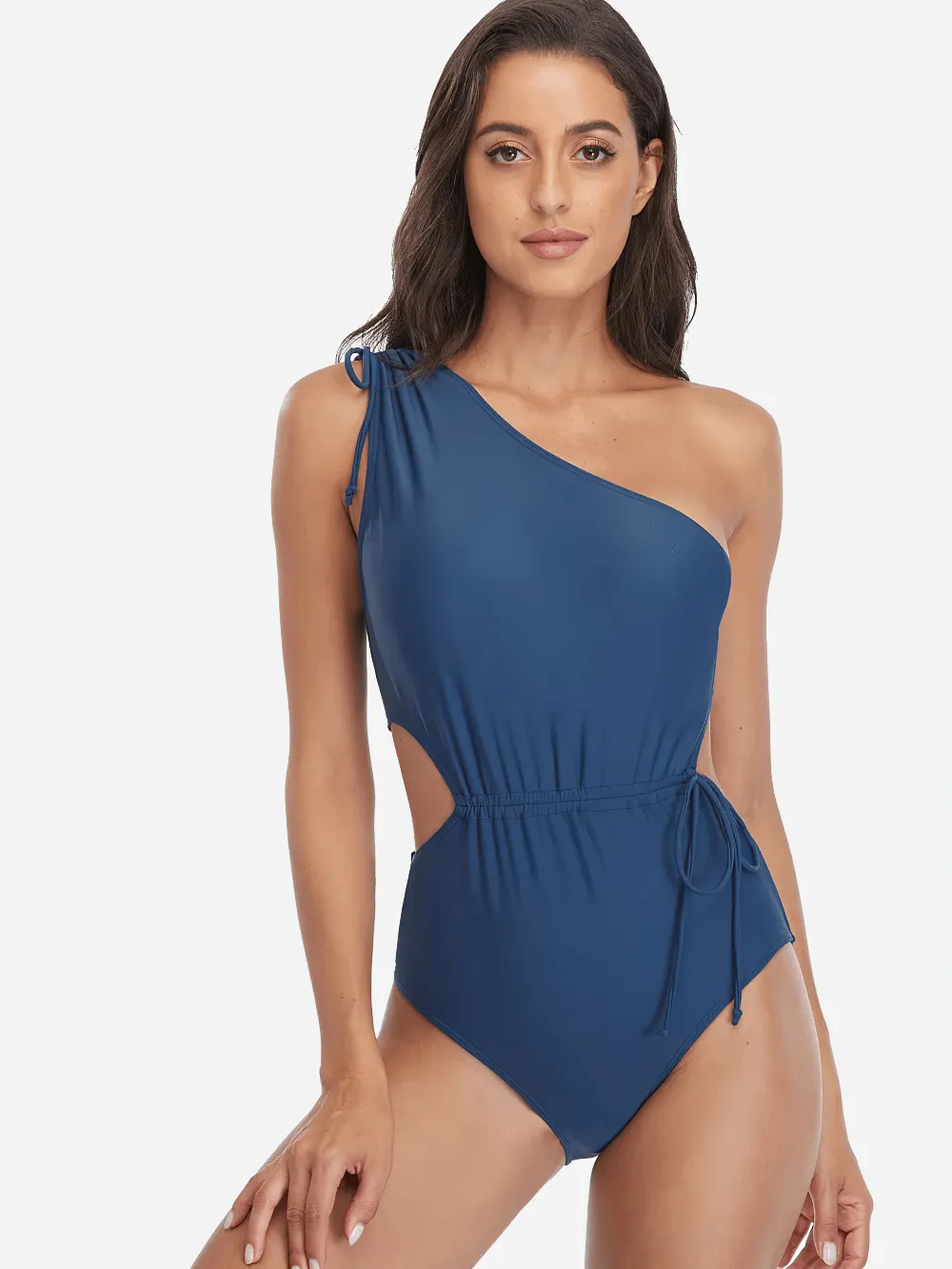 One-Shoulder Cutout Swimwear - Stylish Monokini - SF2261