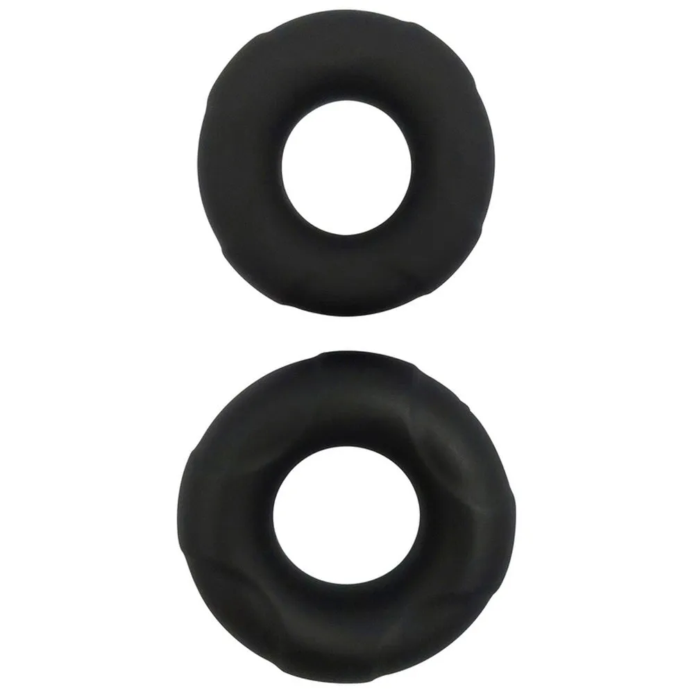 Playful Nero Liquid Silicone C-Rings 2 Pack