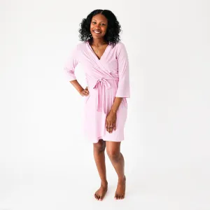 Posh Pink Ribbed Robe