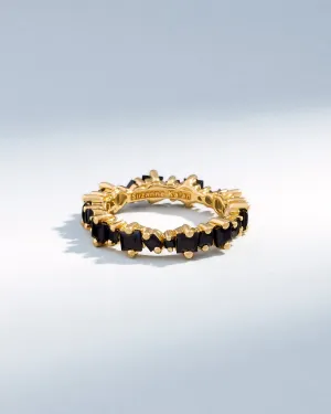 Princess Anna Black Sapphire Eternity Band