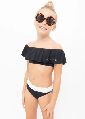 "YOU CAN BE ANYTHING" BLACK BIKINI WTH SEQUIN BELT