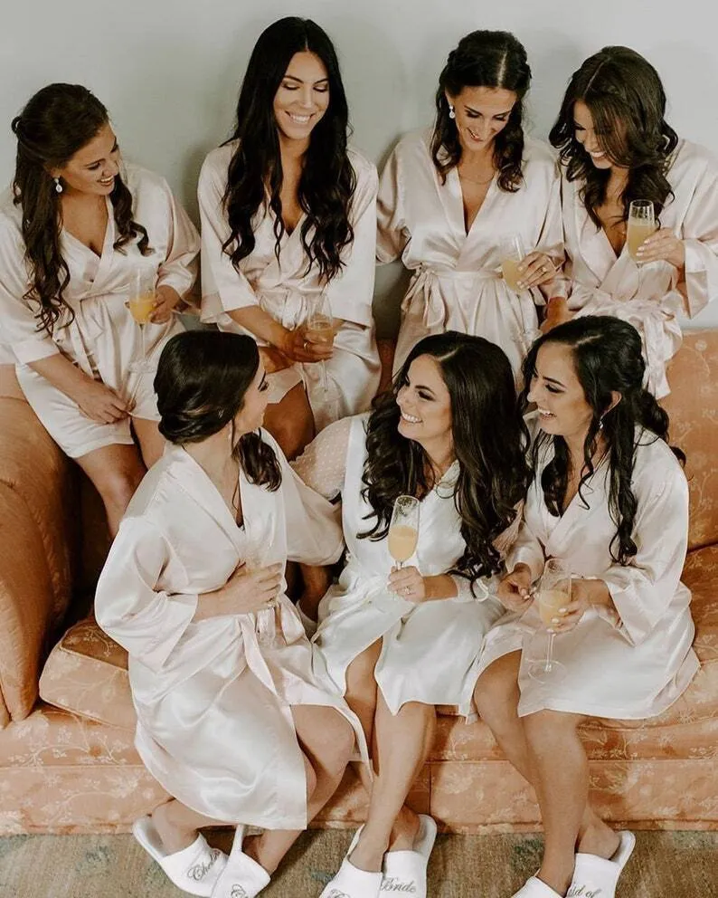 (Set of 9) Bridesmaid Robes Set of 9