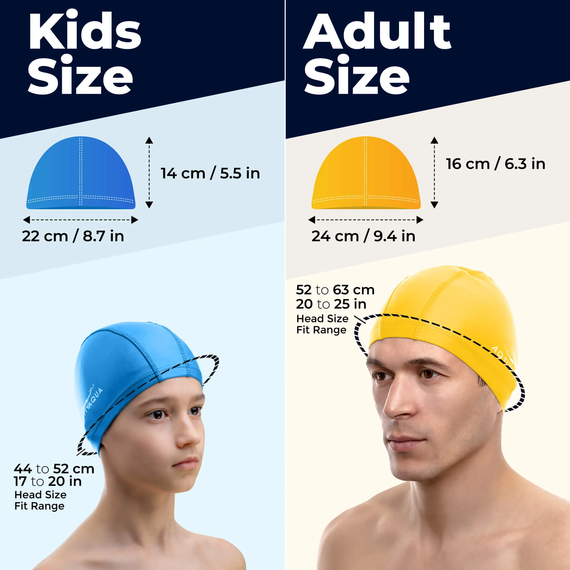 Spandex Swim Cap with Protective Layer