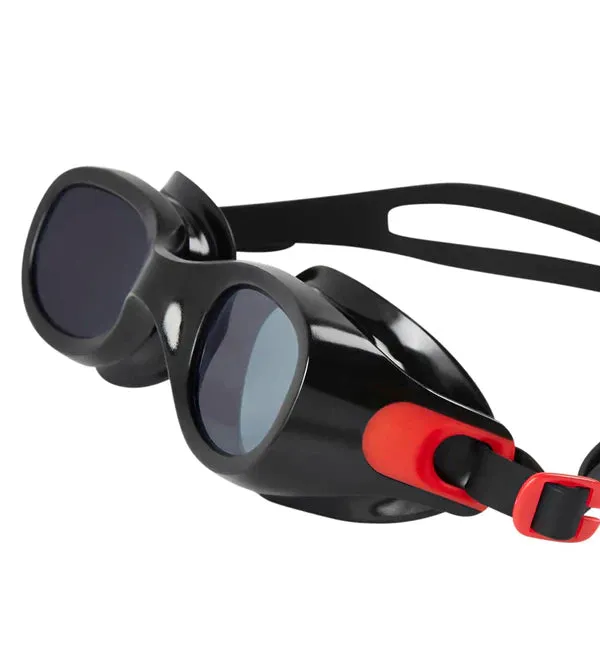 Speedo Unisex Adult Futura Classic Smoke - Lens Swim Goggles - Red & Smoke - DOD