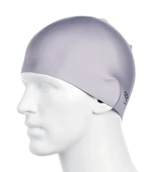 Speedo Unisex Adult Moulded Silicone Swim Cap (Grey)