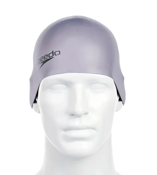 Speedo Unisex Adult Moulded Silicone Swim Cap (Grey)