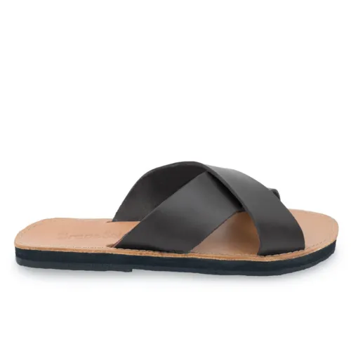 The Constanza Leather Slide Sandal