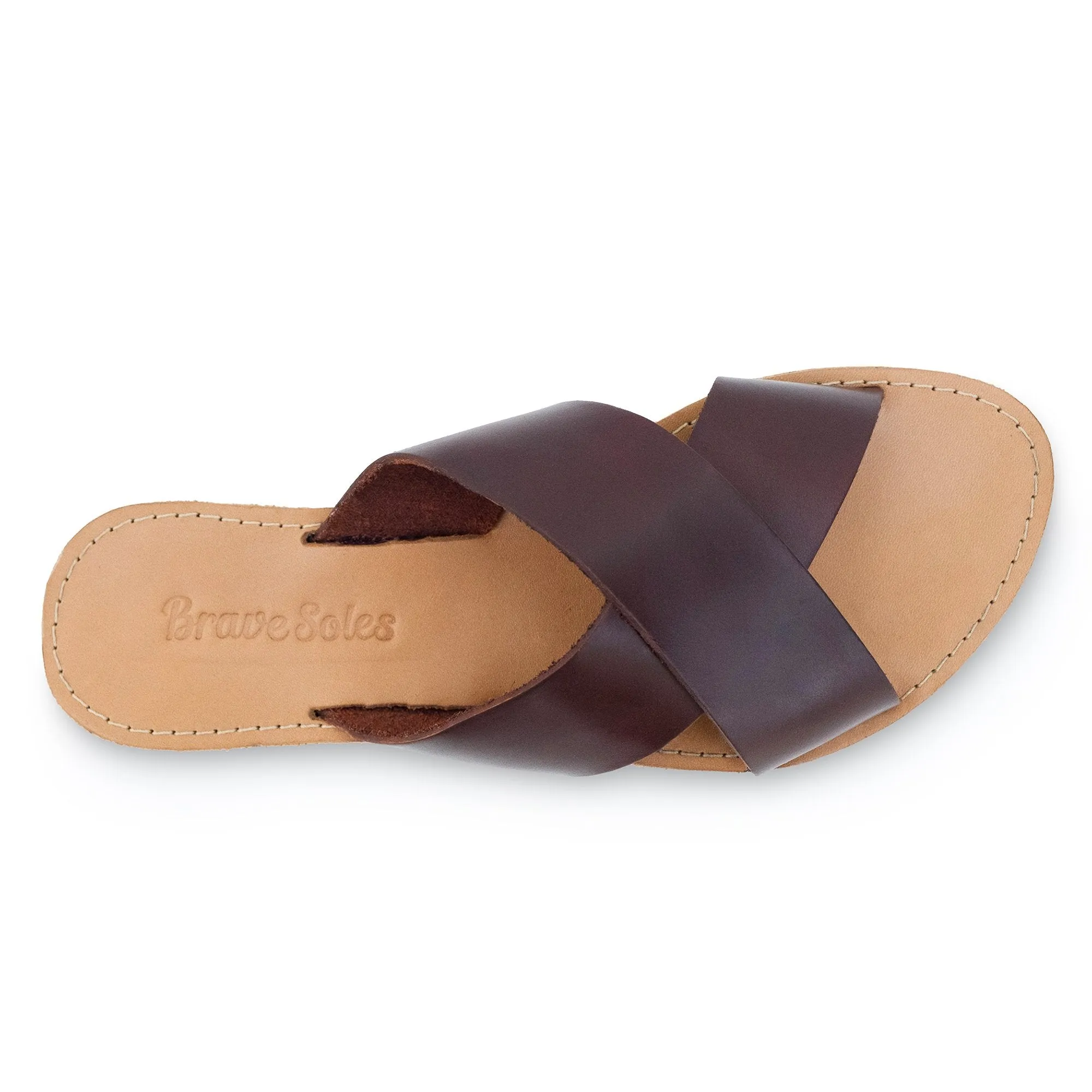 The Constanza Leather Slide Sandal