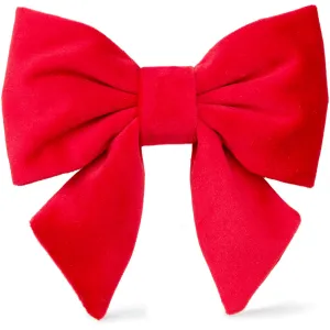 The Foggy Dog Cranberry Velvet Lady Bow