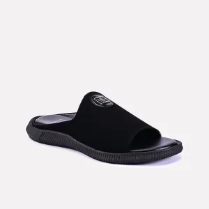 Tristan Black Fancy Velvet Slides 0150889