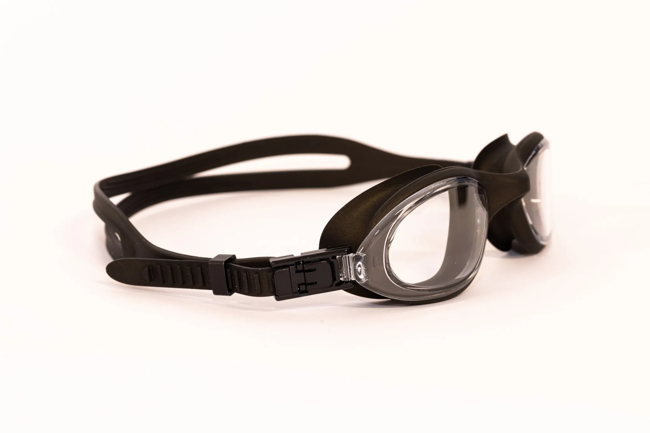 VOLARE NOOSA SWIM GOGGLES BLACK CLEAR LENS