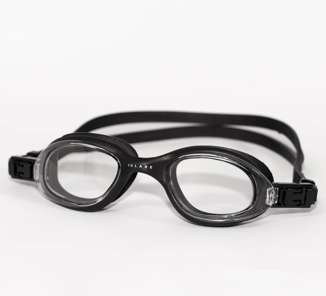 VOLARE NOOSA SWIM GOGGLES BLACK CLEAR LENS