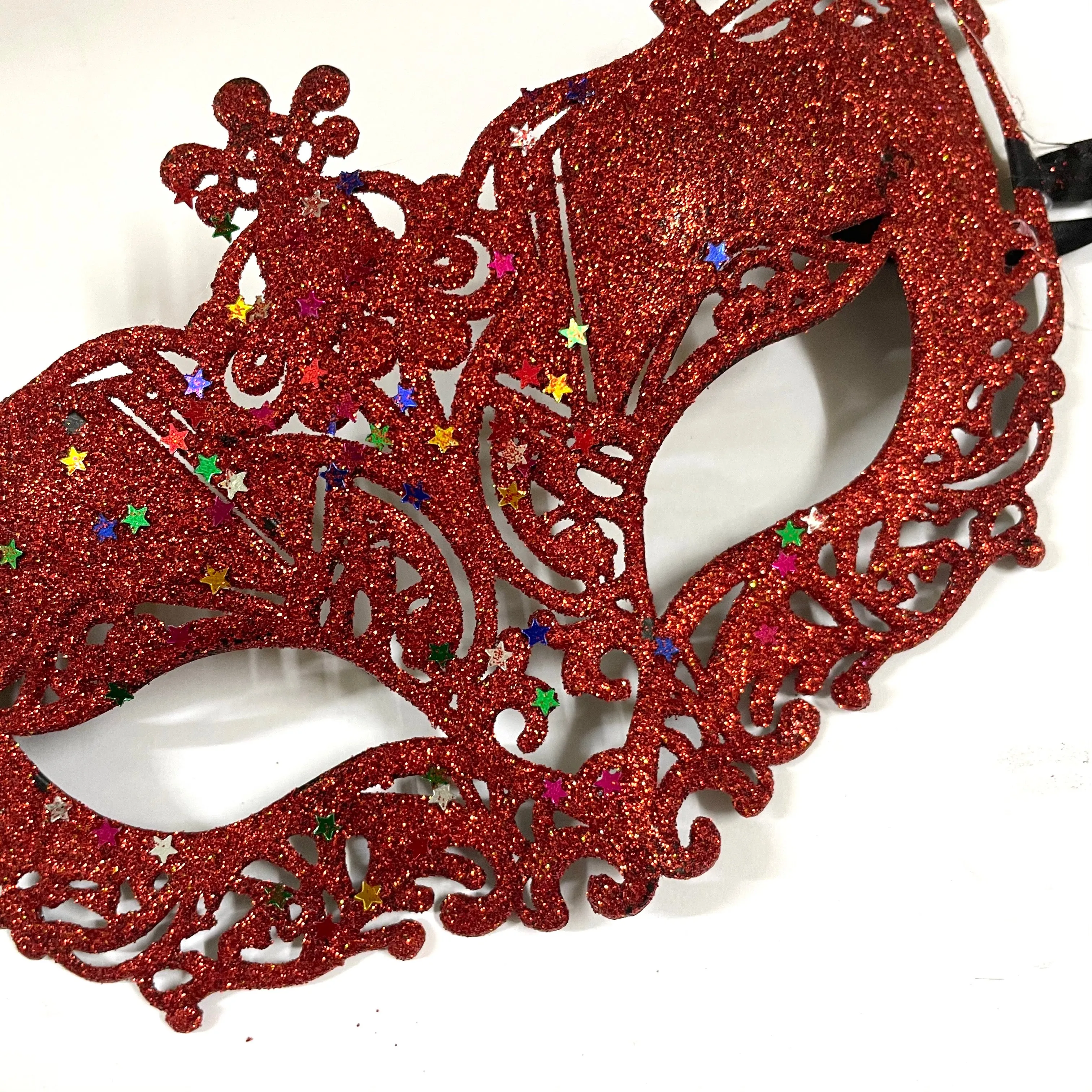 Women Lace Sexy Elegant Masquerade Ball Party Mask - Red ((Style 5))