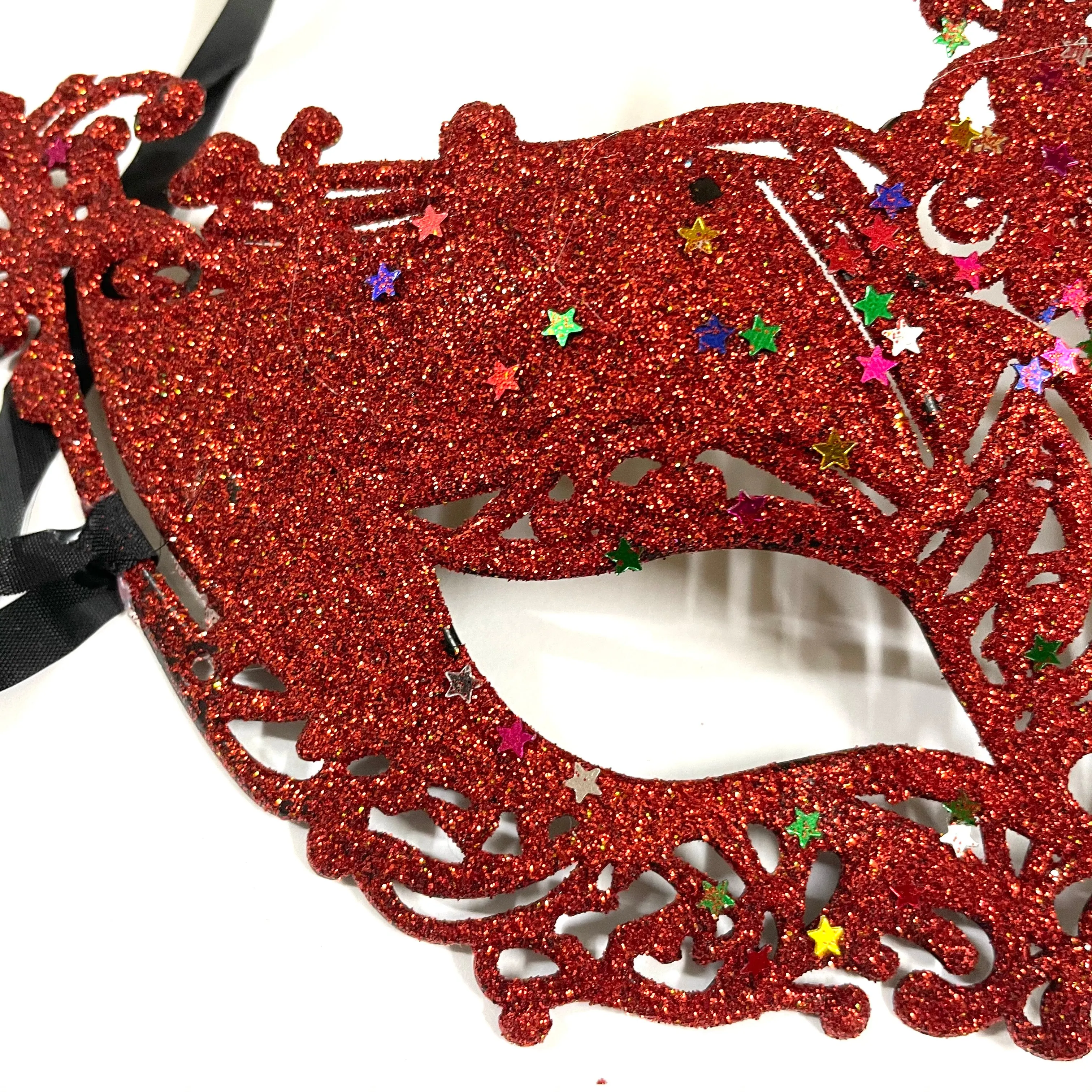 Women Lace Sexy Elegant Masquerade Ball Party Mask - Red ((Style 5))